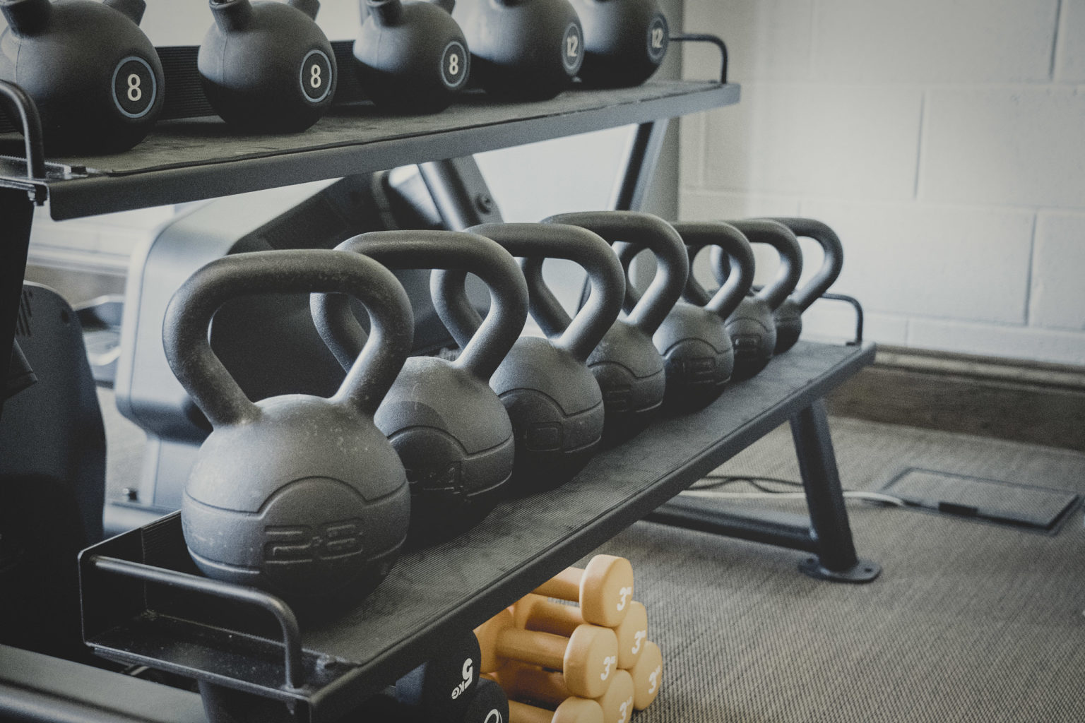 Gym kettle bell weights at Swinton Country Club near Harrogate
