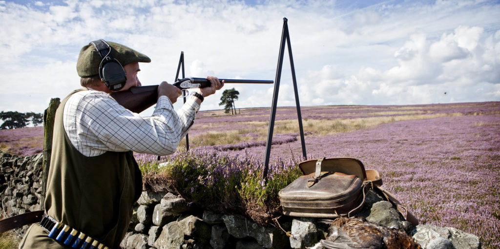 A man shooting game on the Swinton Estate in North Yorkshire