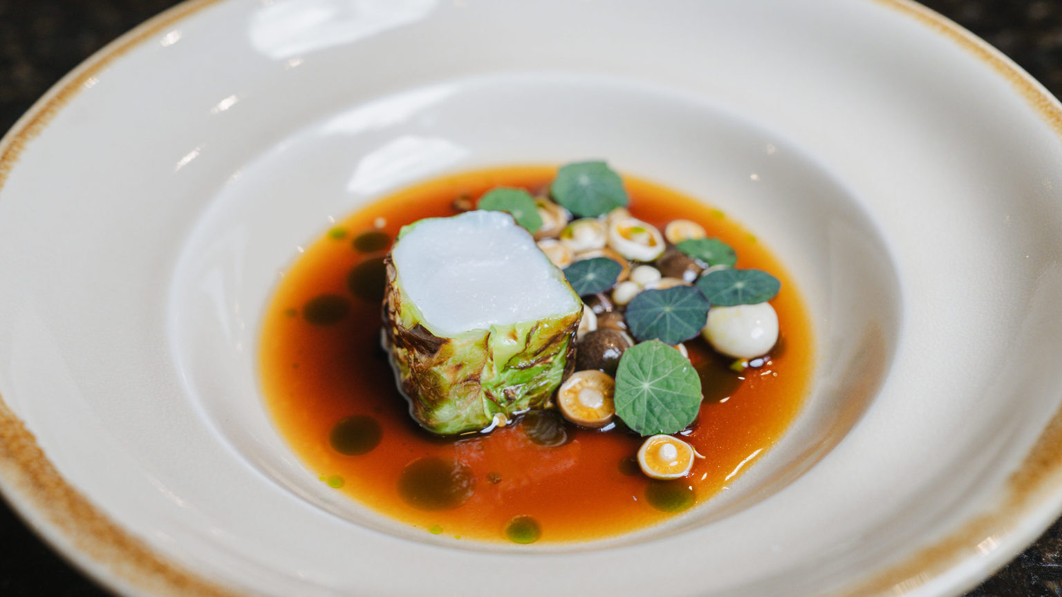 Fine-dining tasting menu at Chef's Table by Josh Barnes on the Swinton Estate